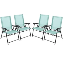 Tangkula Set Of 4 Patio Folding Chairs Outdoor Portable Pack Lawn Chairs W/ Armrests -Intex Tents Shop GUEST 00340624 2f4f 4fed 8f12 644794dbb4e9