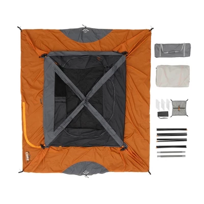 Core Equipment 6 Person Straight Wall Tent - Orange 10 Core Equipment 6 Person Straight Wall Tent - Orange - Image 8