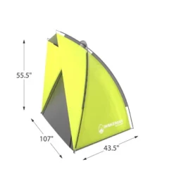 Leisure Sports UV-Protection Beach Tent Sun Shelter With Carry Bag - Yellow