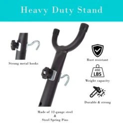 Pure Garden 2-Person Hammock With Stand, 450lb Weight Capacity, Blue/Red Stripe -Intex Tents Shop GUEST 16c2fc37 b8ff 4b7e 8f02 22f206624a75