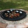 Sunnydaze Decor Sunnydaze Outdoor Camping Or Backyard Heavy-Duty Steel Round X-Marks Fire Pit Cooking Grilling Grate -Intex Tents Shop GUEST 18402637 d982 4fec 8914 4d9651b90860