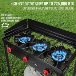 Hike Crew Triple-Burner Camping Stove, Portable Propane Stovetop W/Bag -Intex Tents Shop GUEST 21b3eb2f b5ff 4d90 81e4 ac8919532c5e