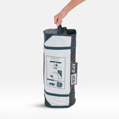 Decathlon Quechua MH100 Fresh & Black Waterproof Camping Tent 3 Person, Iced Coffee 4 Decathlon Quechua MH100 Fresh & Black Waterproof Camping Tent 3 Person, Iced Coffee - Image 2