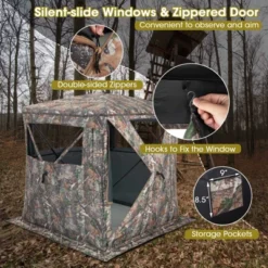 Costway Hunting Blind Portable Pop Up Ground Tent 2-3 Person With Carry Bag Storage Pocket 19 Costway Hunting Blind Portable Pop Up Ground Tent 2-3 Person With Carry Bag Storage Pocket -Intex Tents Shop GUEST 23519f2d 573c 4b03 9c4f 0502509c1921
