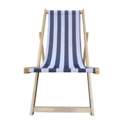 Striped Wood Sling Chair - Natural/Blue - WELLFOR 14 Striped Wood Sling Chair - Natural/Blue - WELLFOR -Intex Tents Shop GUEST 26b33b33 6d53 4f36 9d56 da22353ab542