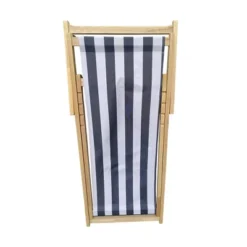 Striped Wood Sling Chair - Natural/Blue - WELLFOR 19 Striped Wood Sling Chair - Natural/Blue - WELLFOR -Intex Tents Shop GUEST 319547d7 ee79 47da acf2 95d39cd82c5b