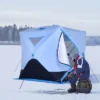 Outsunny 4 Person Ice Fishing Shelter With Padded Walls, Thermal Waterproof Portable Pop Up Ice Tent With 2 Doors, Light Blue -Intex Tents Shop GUEST 3228b8ed ed7d 4308 a1d3 e145eaebc4ac