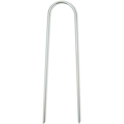 Okuna Outpost 8 Pack U Shaped Galvanized Steel Wind Stakes & Anchors For Trampolines, 11.8 In 4 Okuna Outpost 8 Pack U Shaped Galvanized Steel Wind Stakes & Anchors For Trampolines, 11.8 In - Image 2