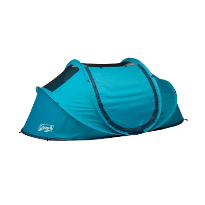 Coleman Pop Up 4 Person Scuba Camping Tent - Blue 3 Coleman Pop Up 4 Person Scuba Camping Tent - Blue