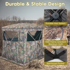 Costway Hunting Blind Portable Pop Up Ground Tent 2-3 Person With Carry Bag Storage Pocket 17 Costway Hunting Blind Portable Pop Up Ground Tent 2-3 Person With Carry Bag Storage Pocket -Intex Tents Shop GUEST 36809cf2 5fef 4397 a509 5ebae6100f68