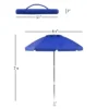 Nature Spring Tilt And Anchor Beach Umbrella – 7' X 6', Blue -Intex Tents Shop GUEST 38353379 1b3d 4c1c 98ff d3540999d65b