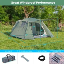 Costway 4-6 Person Camping Tent Waterproof Family Large Double-Layer Tents W/Front Porch 19 Costway 4-6 Person Camping Tent Waterproof Family Large Double-Layer Tents W/Front Porch -Intex Tents Shop GUEST 3fafc424 d517 4780 866f 7538f042b755