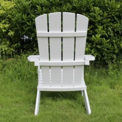 Lakeside Faux Wood Adirondack Outdoor Portable Chair White - Merry Products -Intex Tents Shop GUEST 41e77e61 93b7 4f59 a753 8694381c046e
