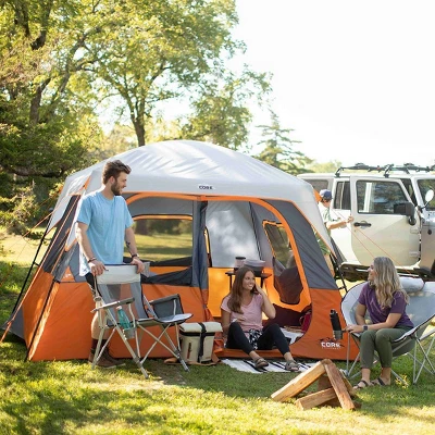 Core Equipment 6 Person Straight Wall Tent - Orange 4 Core Equipment 6 Person Straight Wall Tent - Orange - Image 2