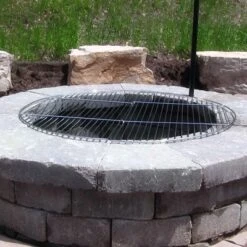 Sunnydaze Decor Sunnydaze Outdoor Camping Portable Heavy-Duty Foldable Chrome-Plated Fire Pit Cooking Grill Grate -Intex Tents Shop GUEST 4b4f3b61 399d 4713 85d3 f9c8e788b039