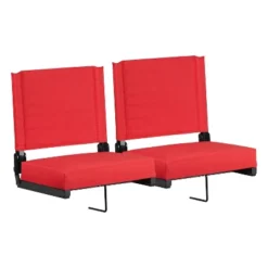 Flash Furniture Set Of 2 Grandstand Comfort Seats By Flash - 500 Lb. Rated Lightweight Stadium Chair With Handle & Ultra-Padded Seat 34 Flash Furniture Set Of 2 Grandstand Comfort Seats By Flash - 500 Lb. Rated Lightweight Stadium Chair With Handle & Ultra-Padded Seat -Intex Tents Shop GUEST 4b866798 8108 457d a387 1a9a158060de