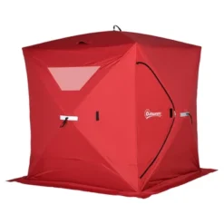 Outsunny 4 Person Ice Fishing Shelter, Waterproof Oxford Fabric Portable Pop-up Ice Tent With 2 Doors For Outdoor Fishing -Intex Tents Shop GUEST 58eff490 99c4 4e4c a7b7 e427cf526d5b