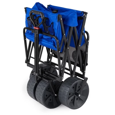 Mac Sports Heavy Duty Steel Frame Collapsible Folding 150lbs.Capacity Outdoor Beach Garden Utility Wagon Cart With All Terrain Wheels 7 Mac Sports Heavy Duty Steel Frame Collapsible Folding 150lbs.Capacity Outdoor Beach Garden Utility Wagon Cart With All Terrain Wheels - Image 5