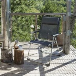 Lafuma Alu Cham XL Folding, Adjustable 5-Position Reclining Outdoor Mesh Sling Chair For Camping, Beach, Backyard, And Patio, Ciel -Intex Tents Shop GUEST 60adb8b2 f3bf 42da a419 ad618685d3ad