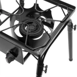 Barton Outdoor Dual Burner Grill Propane Stove High-Pressure Cooker Stand Detachable Legs, Black -Intex Tents Shop GUEST 621c6931 e47e 4c16 9876 26344e23cae1