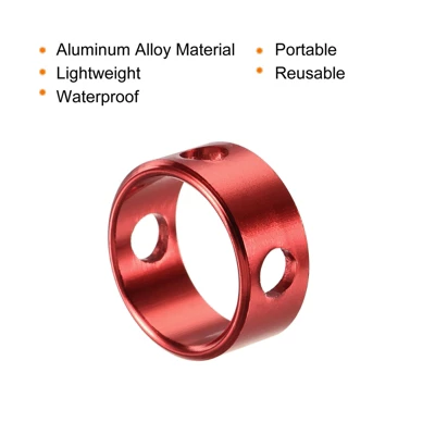 Unique Bargains Ring Rope Tensioner Aluminum Tent Rope Adjuster For Outdoor Camping Canopy Travel 5 Unique Bargains Ring Rope Tensioner Aluminum Tent Rope Adjuster For Outdoor Camping Canopy Travel - Image 3