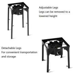 Costway Portable Propane 100000BTU Single Burner Outdoor Camp Stove W Adjustable Legs -Intex Tents Shop GUEST 693c212f 1436 461a bbe6 08b22f950f96