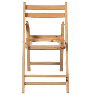 PLAYBERG Wooden Folding Portable Toilet Seat For Camping And Hiking With Backrest 5 PLAYBERG Wooden Folding Portable Toilet Seat For Camping And Hiking With Backrest - Image 3