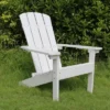 Lakeside Faux Wood Adirondack Outdoor Portable Chair White - Merry Products -Intex Tents Shop GUEST 6bd43ced 9c0c 44d7 bfcf 7f789752987e