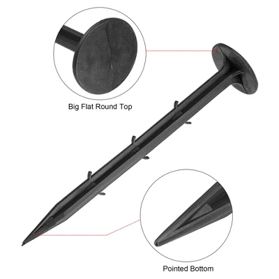 Unique Bargains Plastic Landscape Spikes For Holding Fabric Lawn Edging 4 Unique Bargains Plastic Landscape Spikes For Holding Fabric Lawn Edging - Image 2