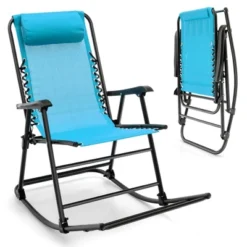 Costway Patio Camping Rocking Chair Folding Rocker Footrest Lightweight Outdoor RedNavyBeigeGreyBlue -Intex Tents Shop GUEST 76b72353 dbf1 4d98 9c58 e10172876167