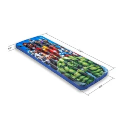 Living IQ Inflatable Jr Twin Portable Small Travel Size Kids Toddler Sleeping Blow Up Air Bed Mattress, Marvel Avengers -Intex Tents Shop GUEST 781d2ca2 8e8c 418b 93a7 d85f3523f54c