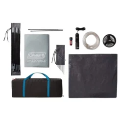 Coleman OneSource 9 X 7 Foot 4 Person Camping Dome Tent With Airflow System, LED Lighting, And Rechargeable Lithium Ion Battery