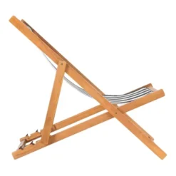 Loren Foldable Sling Chair - Natural/Black/White - Safavieh -Intex Tents Shop GUEST 8167869c 3f97 40ba b239 51514ae2563f