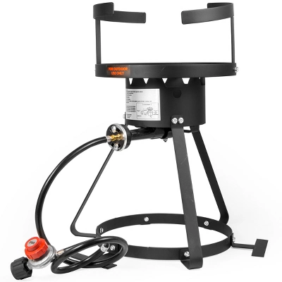 Barton 30QT Turkey Deep Fryer Pot Boiling Seafood Cajun Lid Propane Gas Stove Burner W/ Stand 4 Barton 30QT Turkey Deep Fryer Pot Boiling Seafood Cajun Lid Propane Gas Stove Burner W/ Stand - Image 2