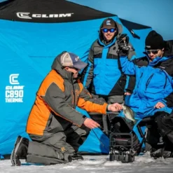 CLAM Pop-Up Ice Fishing Angler Hub Shelter Tent With Anchor Straps And Carrying Bag -Intex Tents Shop GUEST 836b3e6a 565f 4899 81ba e19c98599a11
