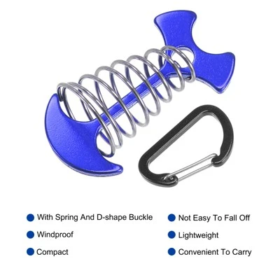 Unique Bargains Deck Pegs And Buckle Kit Aluminum Alloy For Outdoor Camping 4 Unique Bargains Deck Pegs And Buckle Kit Aluminum Alloy For Outdoor Camping - Image 2