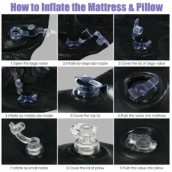 Costway Inflatable Car Air Backseat Mattress Flocking Travel SUV Camping Pad Pill & Pump -Intex Tents Shop GUEST 84c9ca2f 4635 4cdb 960c a171a34b7d30