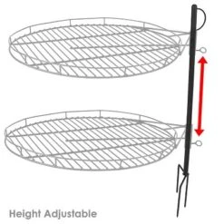 Sunnydaze Decor Sunnydaze Outdoor Heavy-Duty Height-Adjustable Fire Pit Cooking Grill Grate With 360-Degree Rotation - 24" -Intex Tents Shop GUEST 8721cdfd 549e 4178 be02 d37529ef7cfc