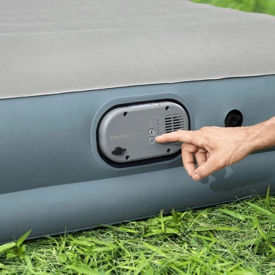 Bestway AlwayzAire 14" Inflatable Air Mattress 2 Person Queen-Sized Indoor Bed With Rechargeable USB Electric Built-In Pump, Gray 5 Bestway AlwayzAire 14" Inflatable Air Mattress 2 Person Queen-Sized Indoor Bed With Rechargeable USB Electric Built-In Pump, Gray - Image 3