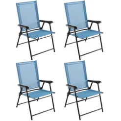 Tangkula Set Of 4 Patio Folding Chairs Outdoor Portable Pack Lawn Chairs W/ Armrests -Intex Tents Shop GUEST 93c8ce68 65db 4dd1 b2c4 fe01fa0ed08a