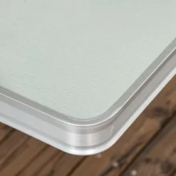 Outsunny Folding Aluminum Picnic Table Chair Set, 4-Seat Outdoor Furniture With Portable Suitcase, Umbrella Hole, Handle For Camping Dining BBQ -Intex Tents Shop GUEST 9414bf30 0a5f 4ae4 8d31 2d8f8160d6e3