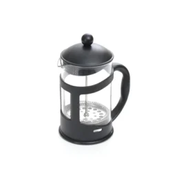Mind Reader French Press Coffee Maker [27 Ounce] Glass With Stainless Steel Filter, Breakroom Pantry, Outdoor Camping, Or Home Kitchen, Black