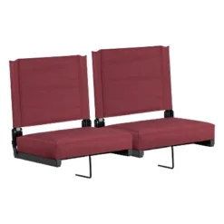 Flash Furniture Set Of 2 Grandstand Comfort Seats By Flash - 500 Lb. Rated Lightweight Stadium Chair With Handle & Ultra-Padded Seat 33 Flash Furniture Set Of 2 Grandstand Comfort Seats By Flash - 500 Lb. Rated Lightweight Stadium Chair With Handle & Ultra-Padded Seat -Intex Tents Shop GUEST 97d0da2c c912 43db 861d 3c7f36342f72