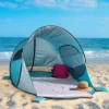 Pop Up Beach Tent With UV Protection And Ventilation Windows – Water And Wind Resistant Double-Door Sun Shelter For Outdoor Events By Wakeman (Blue) -Intex Tents Shop GUEST a629555d 84ca 42d7 bac6 28c043a00c63