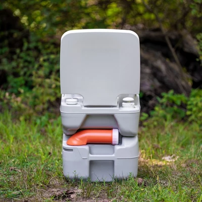Alpcour 5.3 Gallon Compact Portable Toilet – Indoor & Outdoor Commode With Piston Pump Flush And Washing Sprayer 5 Alpcour 5.3 Gallon Compact Portable Toilet – Indoor & Outdoor Commode With Piston Pump Flush And Washing Sprayer - Image 3