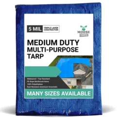 Moose Supply 5 Mil Waterproof Blue Poly Tarp Covers With Grommets -Intex Tents Shop GUEST b2692073 98dd 452d bcef dfa0df4e20bb