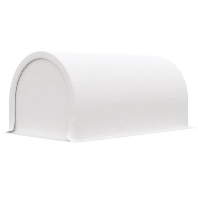 Outsunny 10' X 16' Carport / Storage Tent, Anti-UV PE Portable Garage For Car, Truck, Boat, Motorcycle, Bike, Garden Tools, Outdoor Work, White 6 Outsunny 10' X 16' Carport / Storage Tent, Anti-UV PE Portable Garage For Car, Truck, Boat, Motorcycle, Bike, Garden Tools, Outdoor Work, White - Image 5