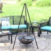 Sunnydaze Decor Sunnydaze Outdoor Camping Or Backyard Steel Tripod Fire Pit Cooking Grilling BBQ Grate - 22" - Black -Intex Tents Shop GUEST c55cf0ac 3d4b 422f b5c2 23d52c70a262