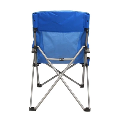 Kamp-Rite Folding Reclining Camping Chair With 3 Positions, Cup Holder, And Bag For Camping, Tailgating, And Sports, 325 LB Capacity, 2 Tone Blue 6 Kamp-Rite Folding Reclining Camping Chair With 3 Positions, Cup Holder, And Bag For Camping, Tailgating, And Sports, 325 LB Capacity, 2 Tone Blue - Image 4