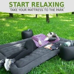 Zone Tech Car Trunk Inflatable Air Mattress - Air Pump Flocking Back Seat Mattress Bed With 2 Inflatable Pillows For Travel Camping Family Outing -Intex Tents Shop GUEST ccadf303 53bd 4de3 b96d 501688127bb0